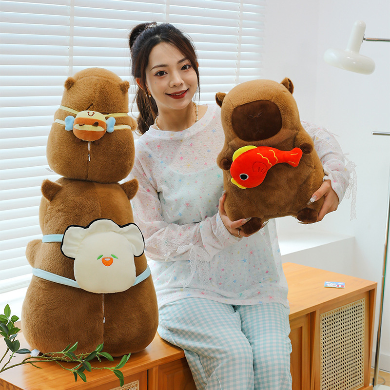 New Bee Oyster Capybara Kabibala Plush Toy Doll Children's Birthday Gift Doll Ornaments Wholesale New Bee Oyster Capybara Kabibala Plush Toy Doll Children's Birthday Gift Doll Ornaments Wholesale