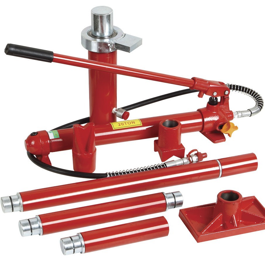 Herramienta hidráulica desmontable de 10 toneladas para reparación de chapa automotriz, corrección de abolladuras y desplazamiento de metales.