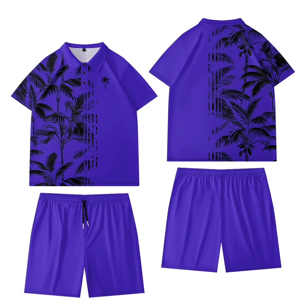 Polo, summer set, shorts, European style, oversize, with short sleeve, plus size