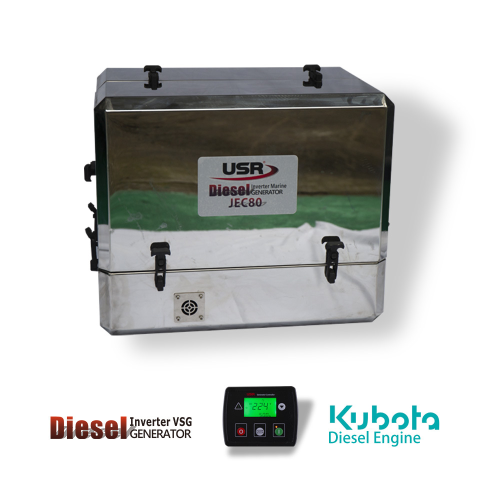 JEC80GPMG汽油游艇船用船舶渔船超静音变频发电机8kW