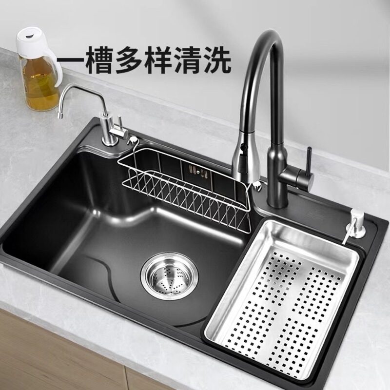 Japanese-style 304 Stainless Steel Large Single Sink Kitchen Nano Sink Vegetable Sink Sink Sink Sink Set Japanese-style 304 Stainless Steel Large Single Sink Kitchen Nano Sink Vegetable Sink Sink Sink Sink Set
