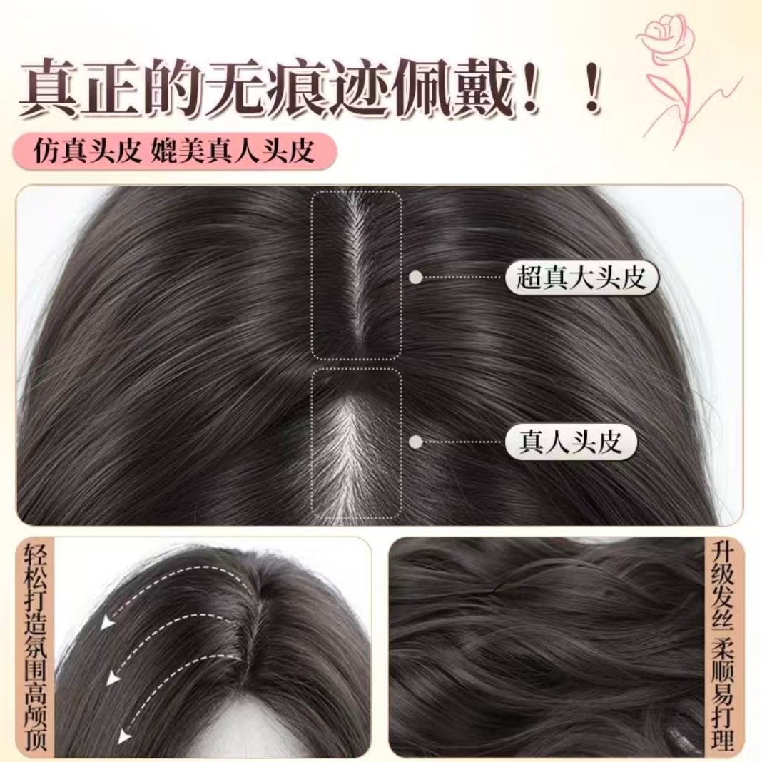 Connie Perücke [Betrunkene Goldfarbe] Sanfte große Schwester Übertriebene große Locken Koreanischer Stil Lange Welle Perücke Vollkopfabdeckung