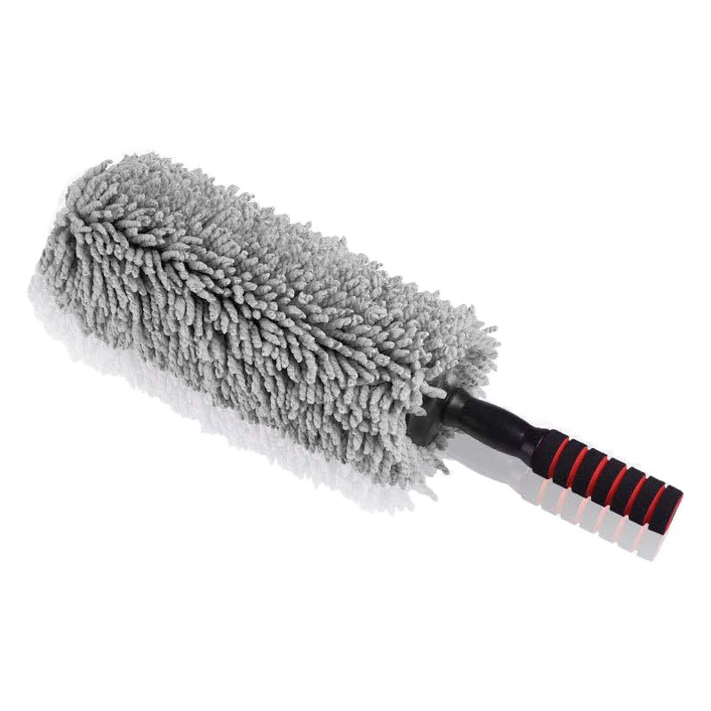 Большая круглая щетка Выдвижная Автомобильная пыль Duster Автомобильная щетка для очистки пыли Автомобильная круглая сумка Автомойка восковая щетка