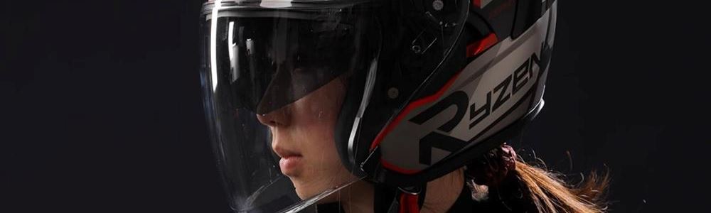 Rsv Motorcycle Helmet Men's No. 1 Women's Three-Quarter Helmet Electric Motorcycle Half Helmet Double Mirror Universal for All Seasons