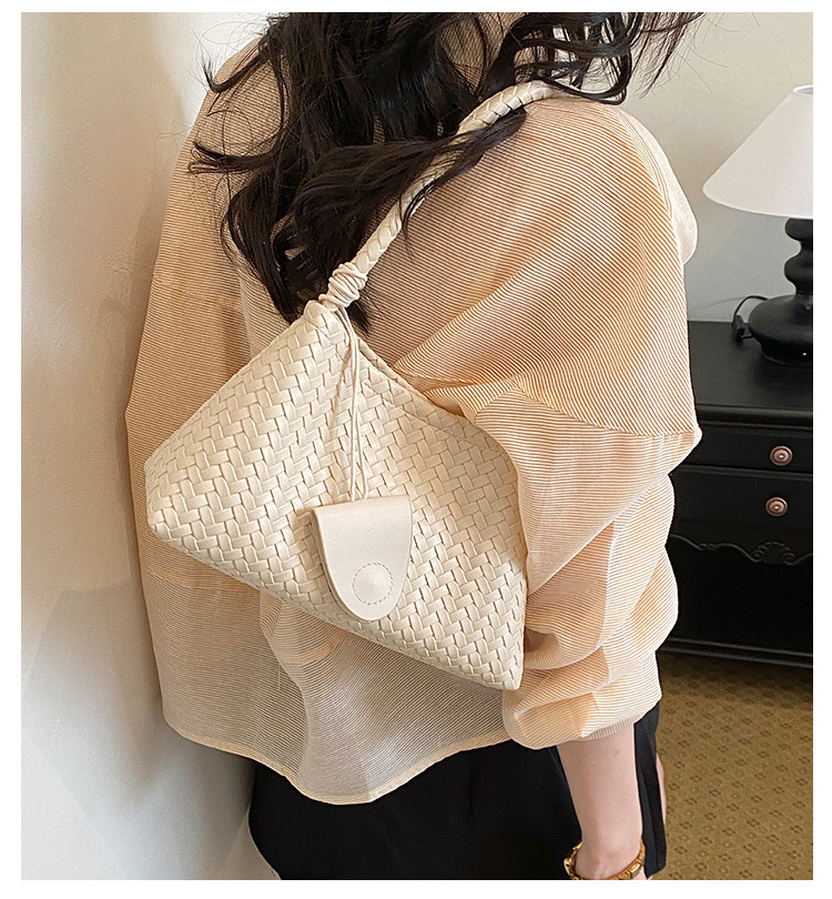 Gewebte Schultertasche Für Damen, Hochwertige Handtasche Mit Muster_voghion.com