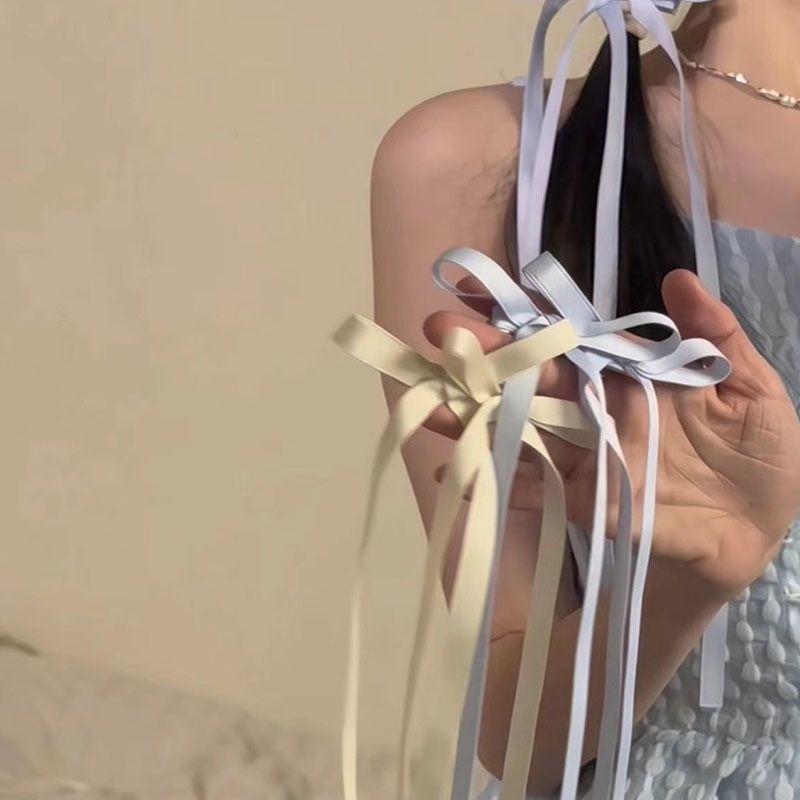 Dios de la atmósfera primavera ballet chica cinta arco de cabello trenzado de cabello lado atado adornamiento de cabello dulce