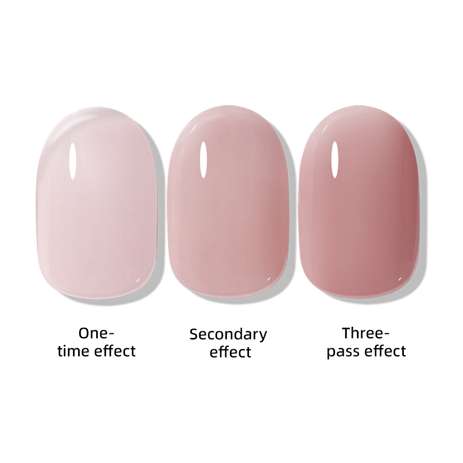 Solid color new white nail polish gel naked through nail shop special high nail polish lasting firm factory wholesale
