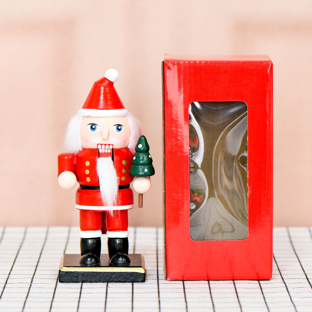 Nuevo estilo europeo cascanueces dibujos animados muñeco de nieve pingüino Papá Noel Gingerbread hombre gorda decoración regalos de Navidad