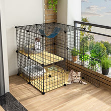 貓籠子家用別墅超大自由空間室內帶廁所小型貓舍雙層貓屋貓咪貓窩