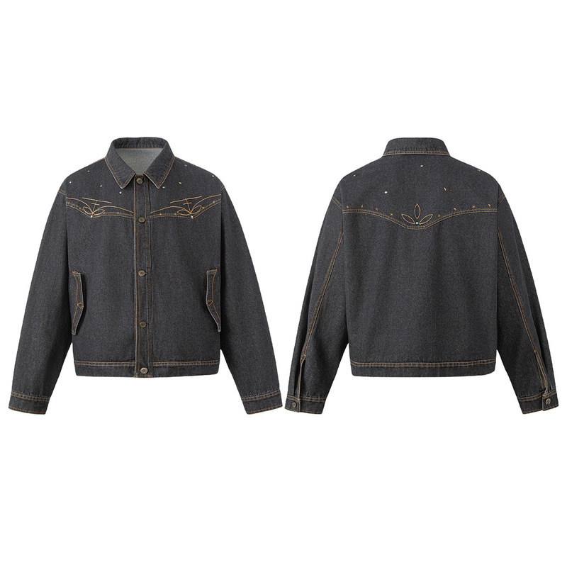 Northbound Men's Wear 2026 Autumn New Nomadic Western Embroidered Denim Jacket for Men and Women, Vintage High Street Jacket Northbound Men's Wear 2026 Autumn New Nomadic Western Embroidered Denim Jacket for Men and Women, Vintage High Street Jacket