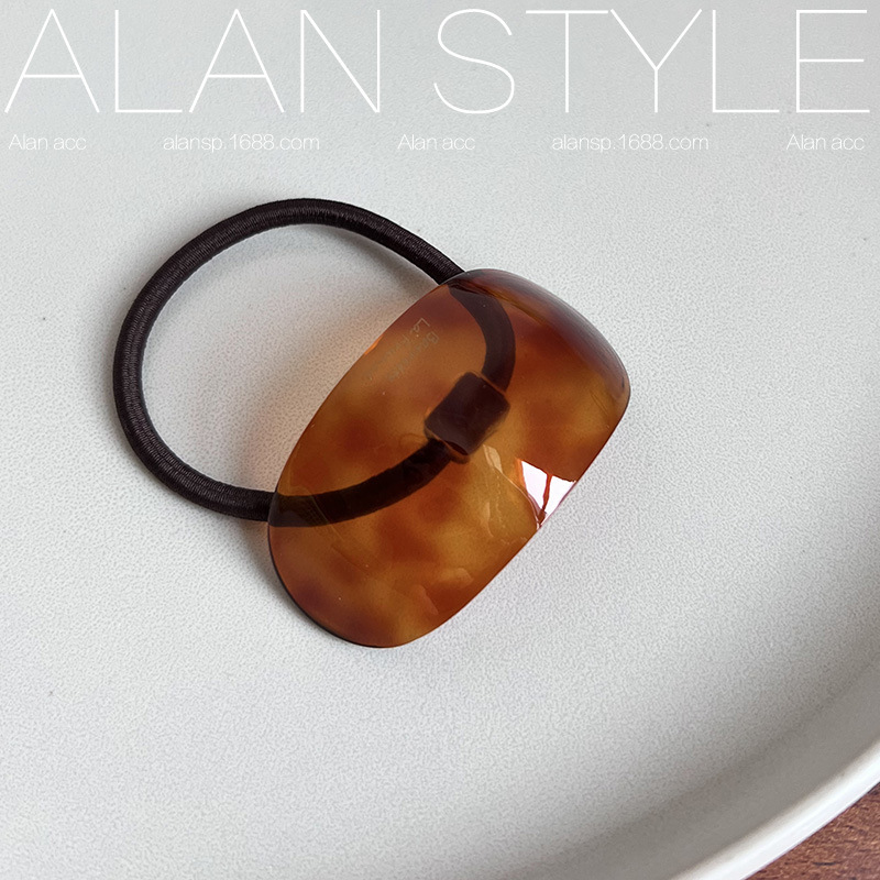 Corea del Sur Oval acetato banda para el cabello ins Internet celebridad moda pelo cuerda banda de goma Cola de caballo bola cabeza temperamento cabeza cuerda cabeza anillo