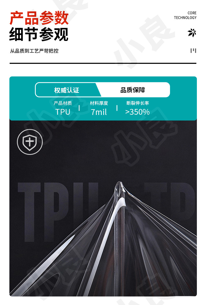 Transparent Film for Audi Q4/e-tron Door Edge, Side Skirt, TPU