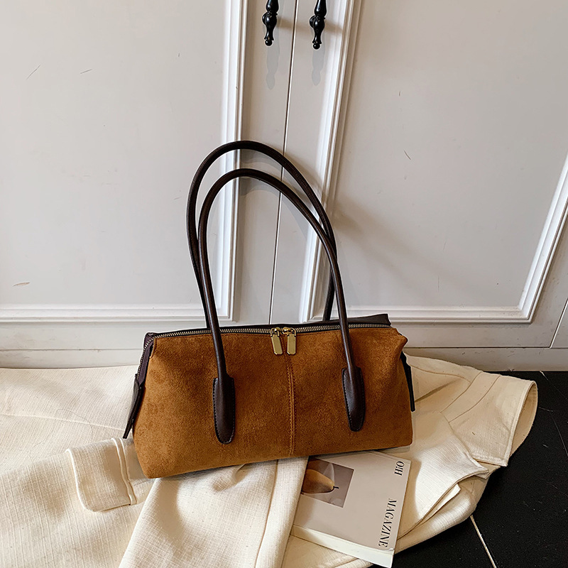 Women's Boston Handbag 2025 New Trendy Autumn/Winter Casual Large Capacity Retro Versatile Crossbody Bag - Thumbnail 6