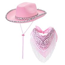 K 41698 Western Cowboy Hat with Glitter ����ţ��ñ̫���۾�