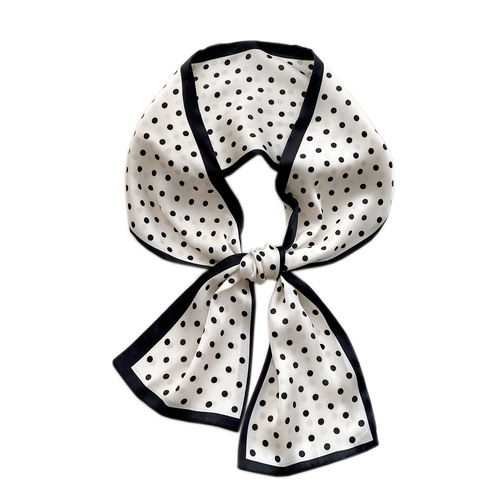 ins small silk scarf women's long Korean style fashion decorative ribbon headband thin long versatile scarf spring and autumn scarf