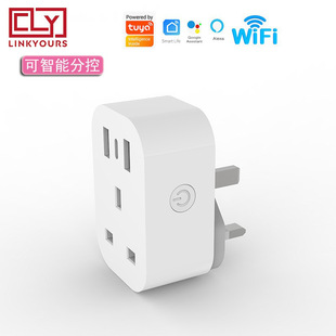 Lianduo Manufacturer British Standard Home USB Remote Control Multi-Function Wifi Tuya Smart Socket Adapter Plug