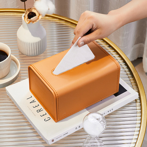 Household Living Room Coffee Table Creative Office High-end Light Luxury Style Napkin Box Advanced Tissue Box