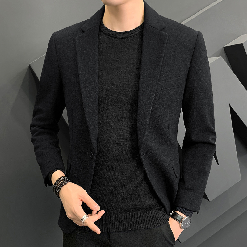 520 autumn suit woolen suit men's suit slim fit Korean youth Ruan handsome casual suit formal coat