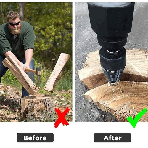Firewood splitting drill bit Wood splitting artifact Firewood splitting artifact household electric drill electric hammer water drill firewood splitting machine drill bit split cone