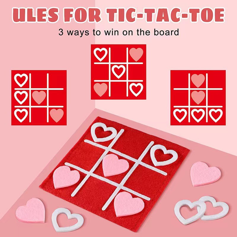 Transfronterizo al por mayor de fieltro Mini Jiugongge tablero de juego de los niños fieltro rompecabezas tablero de juego tic-tac-toe tablero de juego