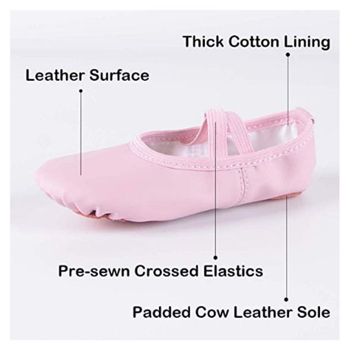 New PU soft leather dance shoes, ballet dance shoes, posture training shoes, cat paw shoes, yoga shoes, Amazon
