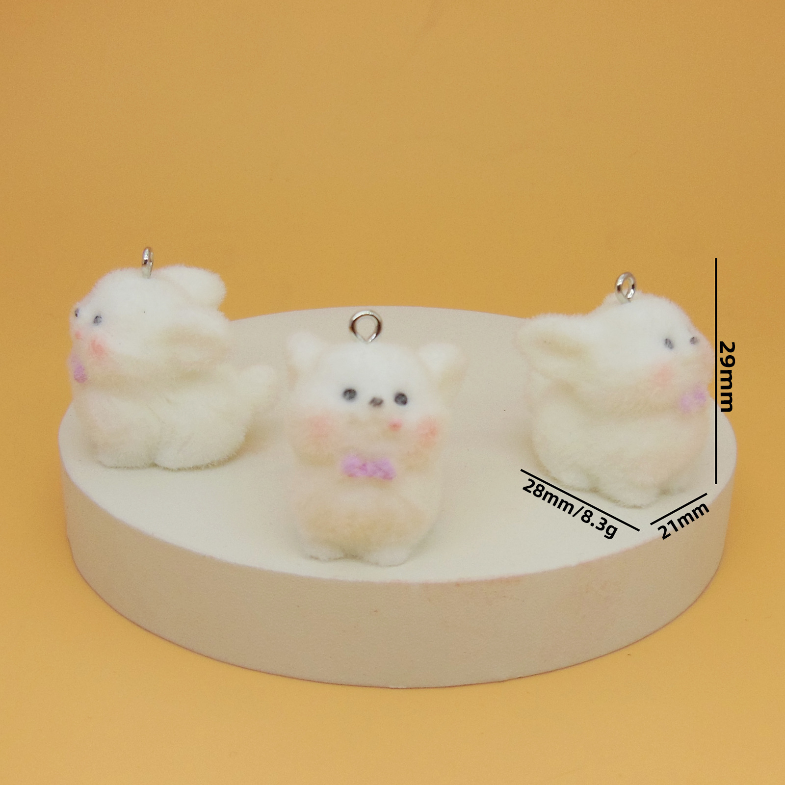 보라색 나비넥타이 강아지