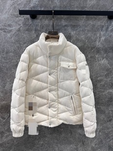 Niche New Corduroy Collar Down Jacket Jacket Age-reducing Handsome Girl's Style H Version for Men and Women