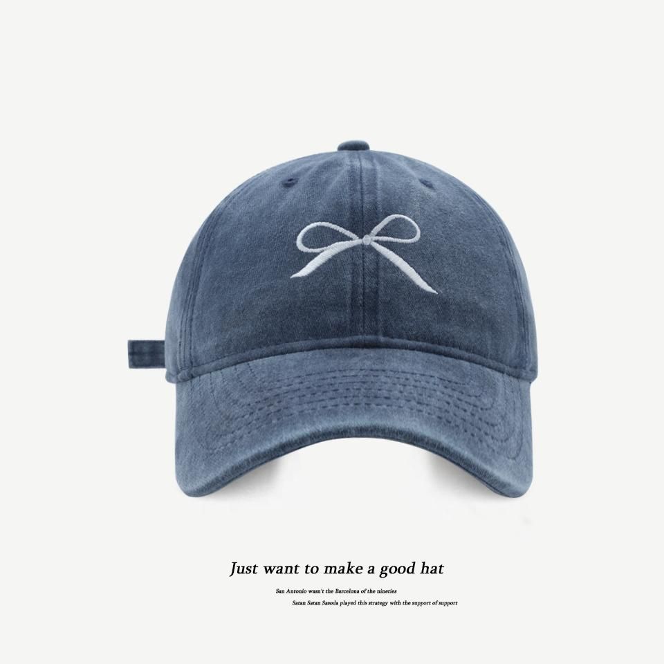 Quality spring summer baseball cap with bow for students