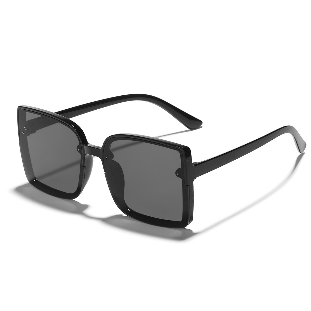Gafas de sol de las mujeres de moda cuadrado personalizado gran marco gafas de sol de Europa y América cara grande adelgazar UV400 UV a prueba de gafas de sol