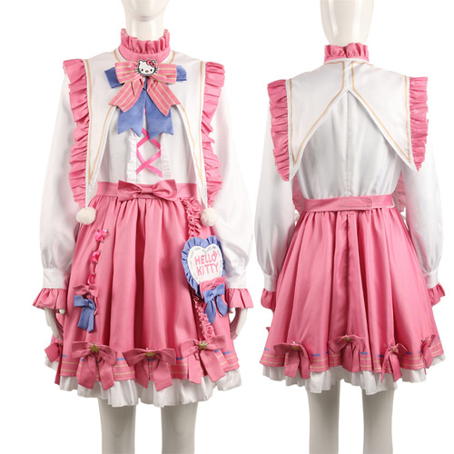Fifth Person Cosplay Costume, Sanrio Superstar Collaboration, Gardener Emma Woods Cosplay Lolita Fashion
