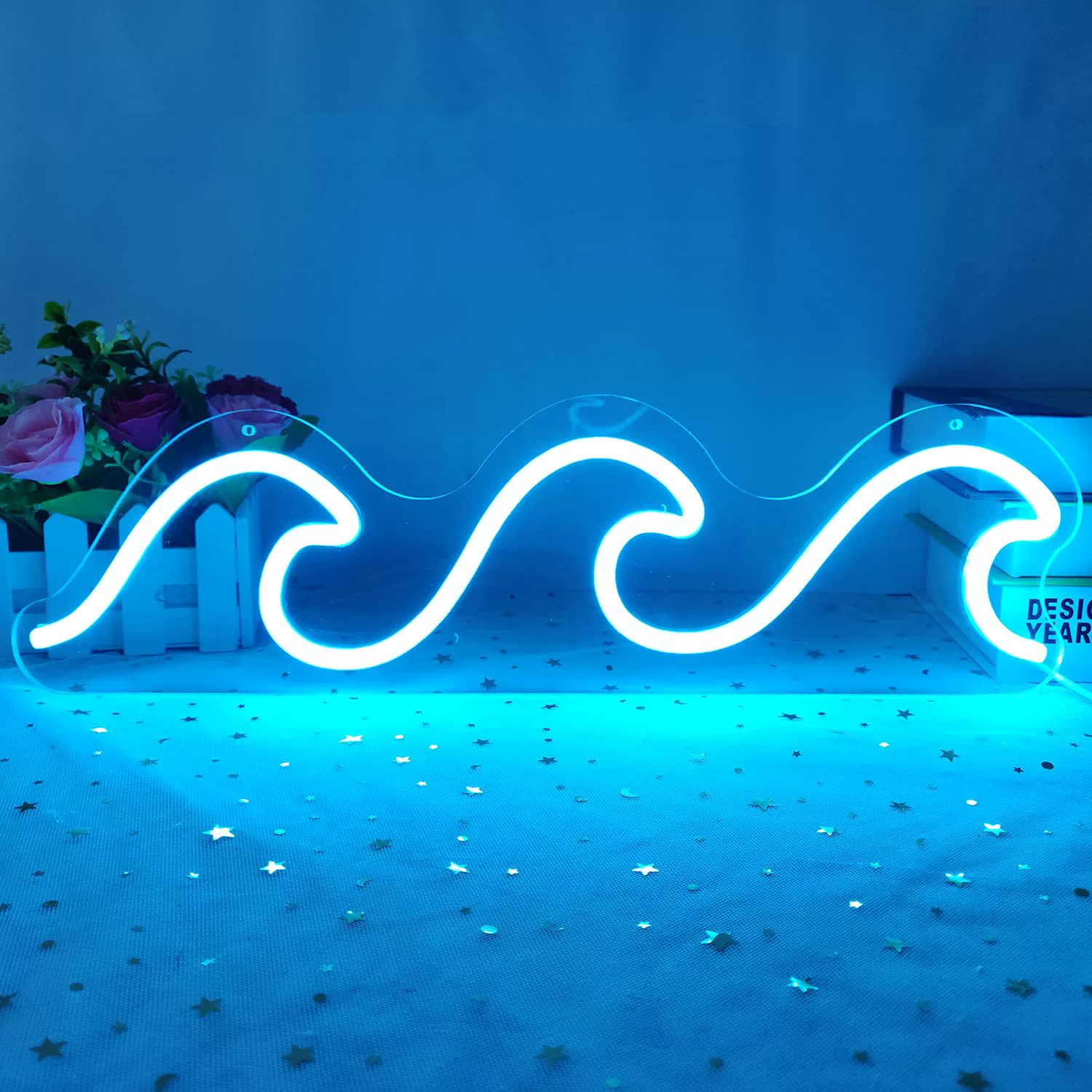 Настенный светильник LED, креативный неоновый ночник для спальни, разные формы, 5В USB или 12В адаптер