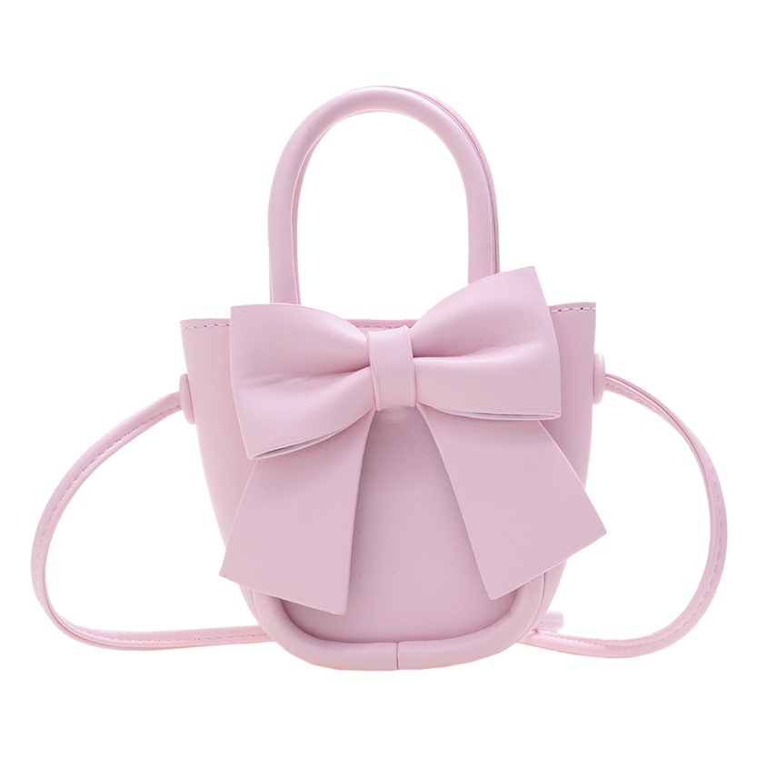 Nueva moda padre-hijo bolsa de mensajero lindo mini arco princesa bolso pu cambio accesorios bolso moda