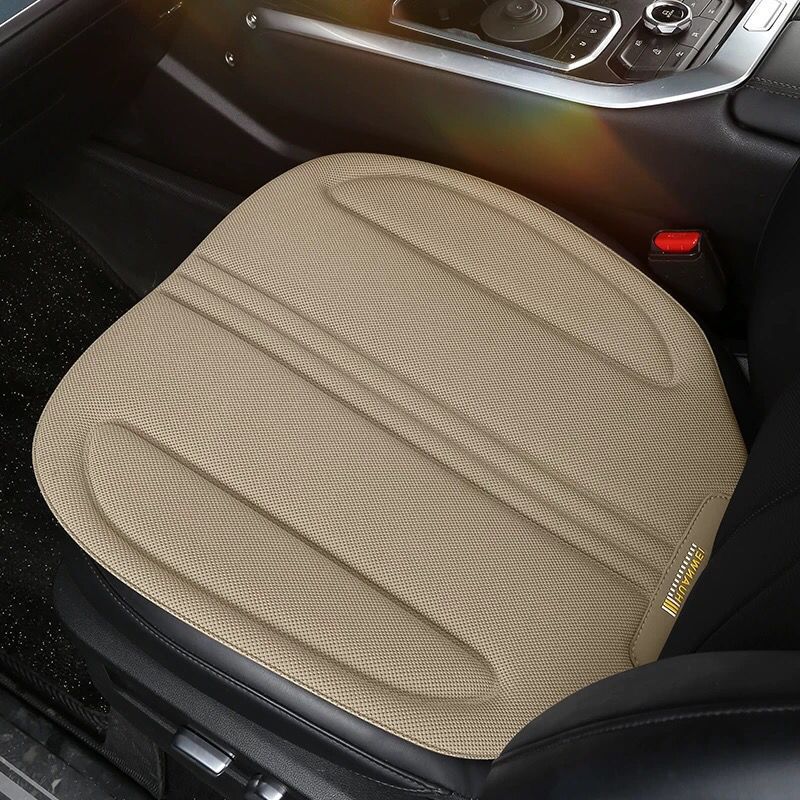 Car Seat Cushion — Universal Seat cushion, seat cover - beige-front-row-seat-cushion-single