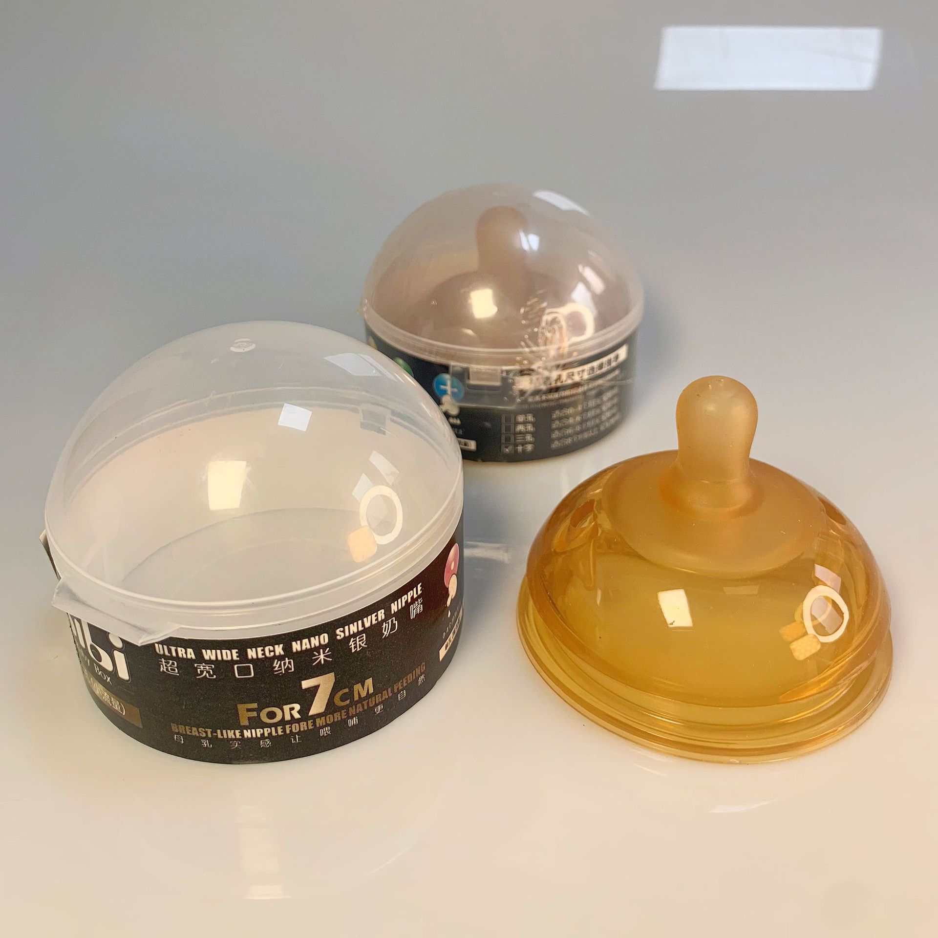 7cm straw wide mouth silicone nipple with socket frosted nipple suitable for all kinds of super wide mouth bottle nipple