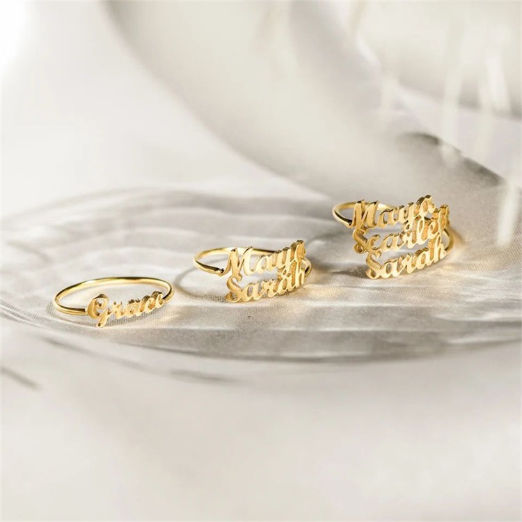 Fashion Letter Stainless Steel Rings Stainless Steel Rings display picture 2