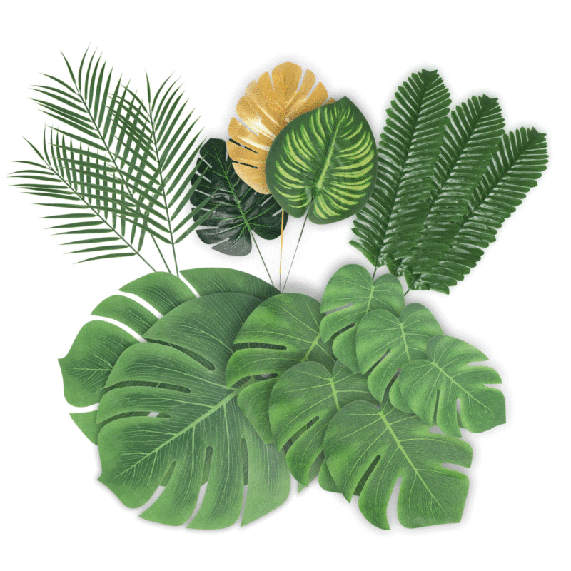 Cross-Border Artificial Palm Leaves, Simulated Leaves, Turtle Leaves Set, Hawaiian Party Decoration Balloons with Leaves Cross-Border Artificial Palm Leaves, Simulated Leaves, Turtle Leaves Set, Hawaiian Party Decoration Balloons with Leaves