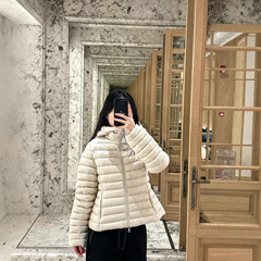 「秋冬新款」蒙家2025年新款Ige连帽短款收腰羽绒服女款夹克外套