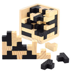 New Product Magic Lock 54 Classical Wooden Game Adult Brain Teaser Holes Liu Bang Lock Leisure Game Office Stress Relief