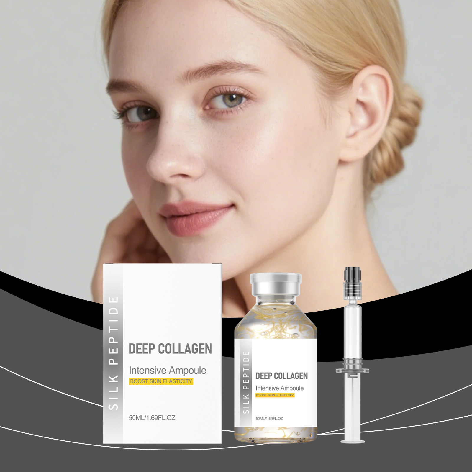 Moisturizing Ampoule Essence, Refreshing and Hydrating, Cares for Facial Skin, Moisturizes, Brightens, and Makes Skin Delicate. Ampoule Essence