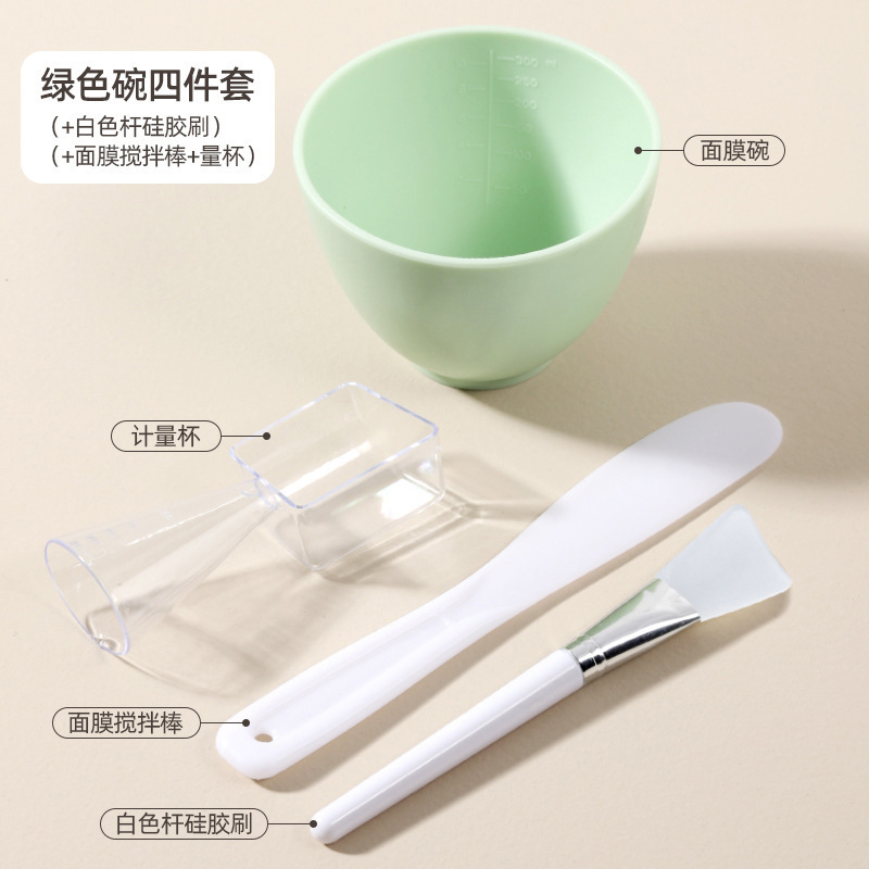 卸売りのシリカゲルのマスクの碗のセットのdiyのマスクのブラシはマスクのツールの柔らかい毛のマスクの棒のスプーンの美を塗ります。|undefined