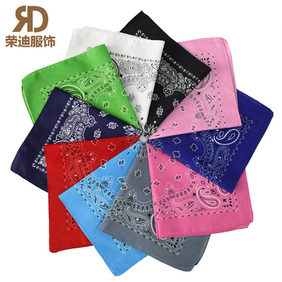 American West Coast Magic Hip Hop Riding Turban Hip Hip Hip Hop bandana Double Cashew Double Worm Square Scarf Wholesale