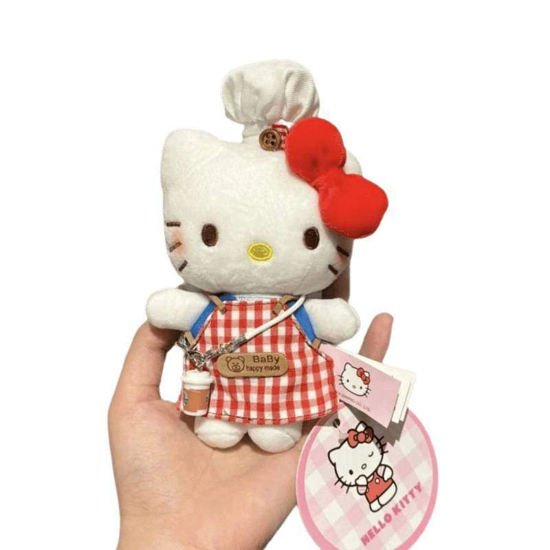 Sanrio, hello kitty, подлинная классическая мультяшная плюшевая кукла, сумка, упаковка, брелок