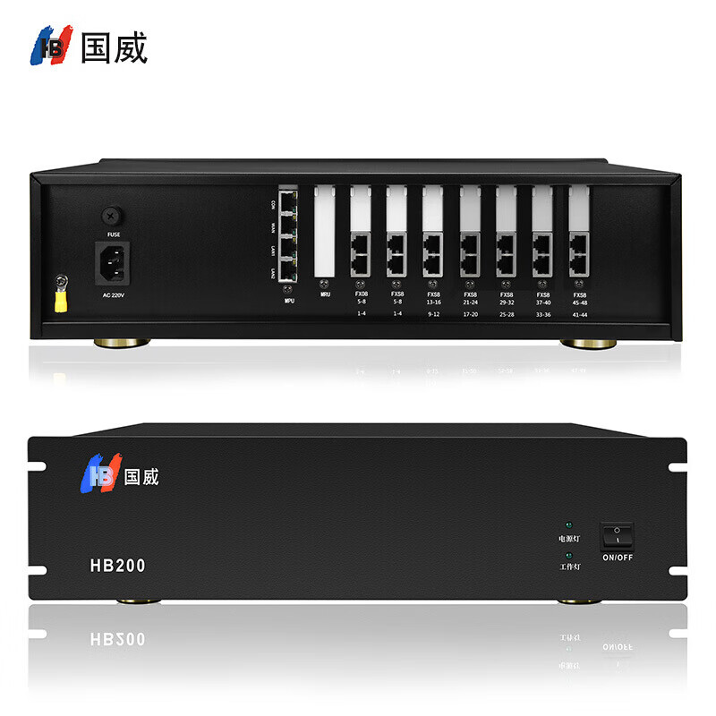 Guowei IP Voice Gateway HB100-8S Internet Phone 8 Prophone Protocolo SIP Puerta de enlace IAD Transferencia SIP
