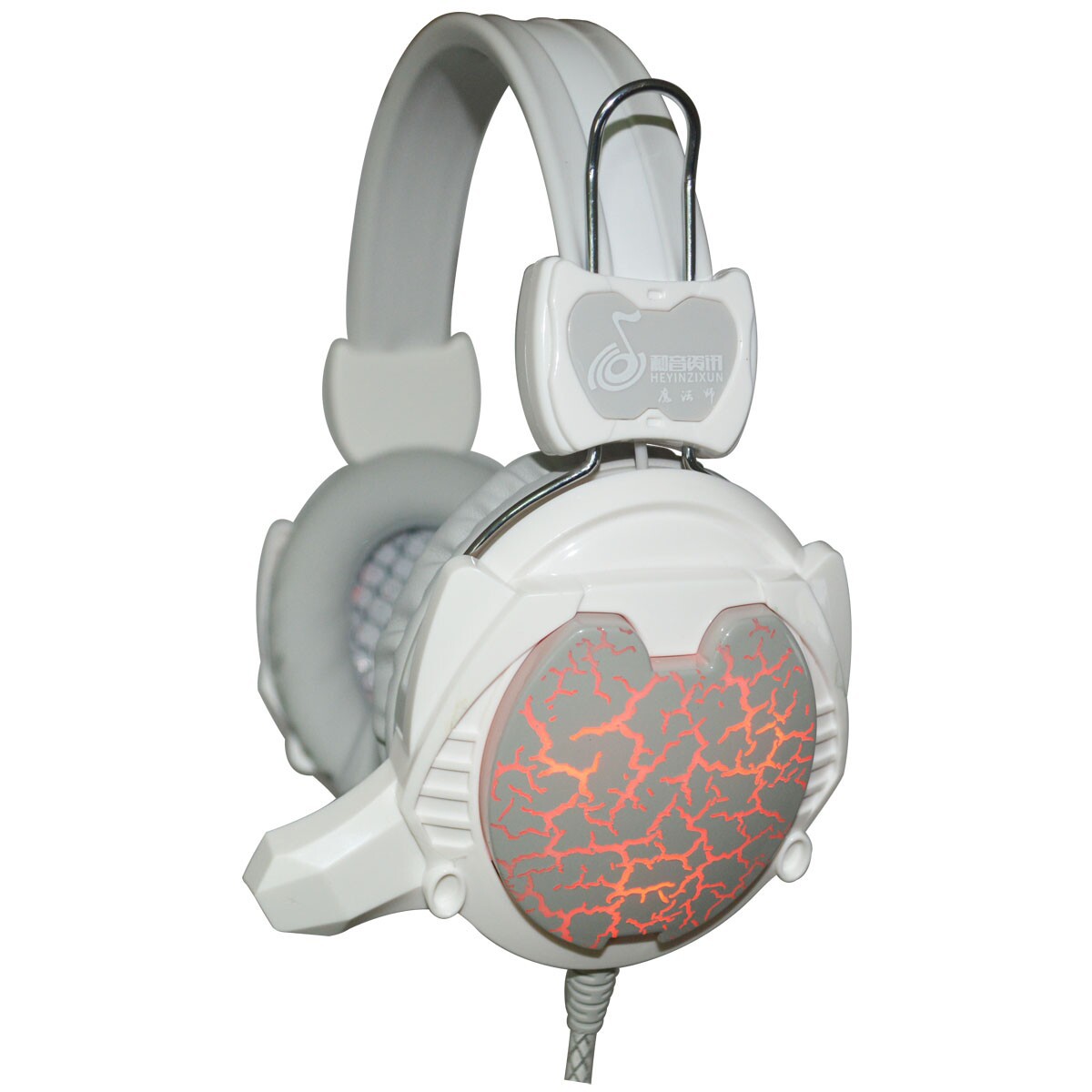 Fabricante en stock 988 Auriculares auriculares con micrófono corto viene con pequeño gancho auriculares con cable USB juego de auriculares