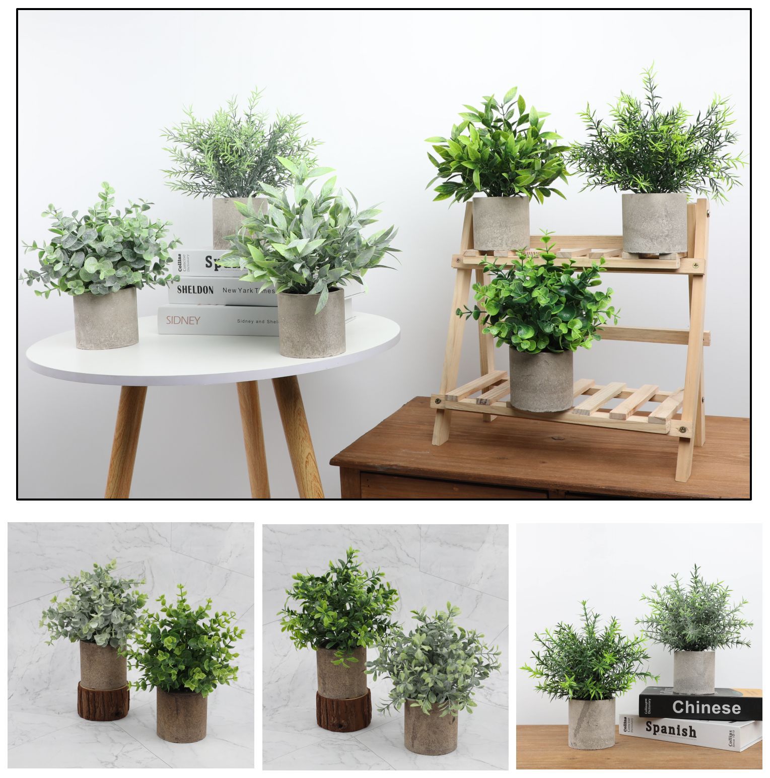 220g Weight Pastoral Plant PE Paper Ornaments Artificial Flowers