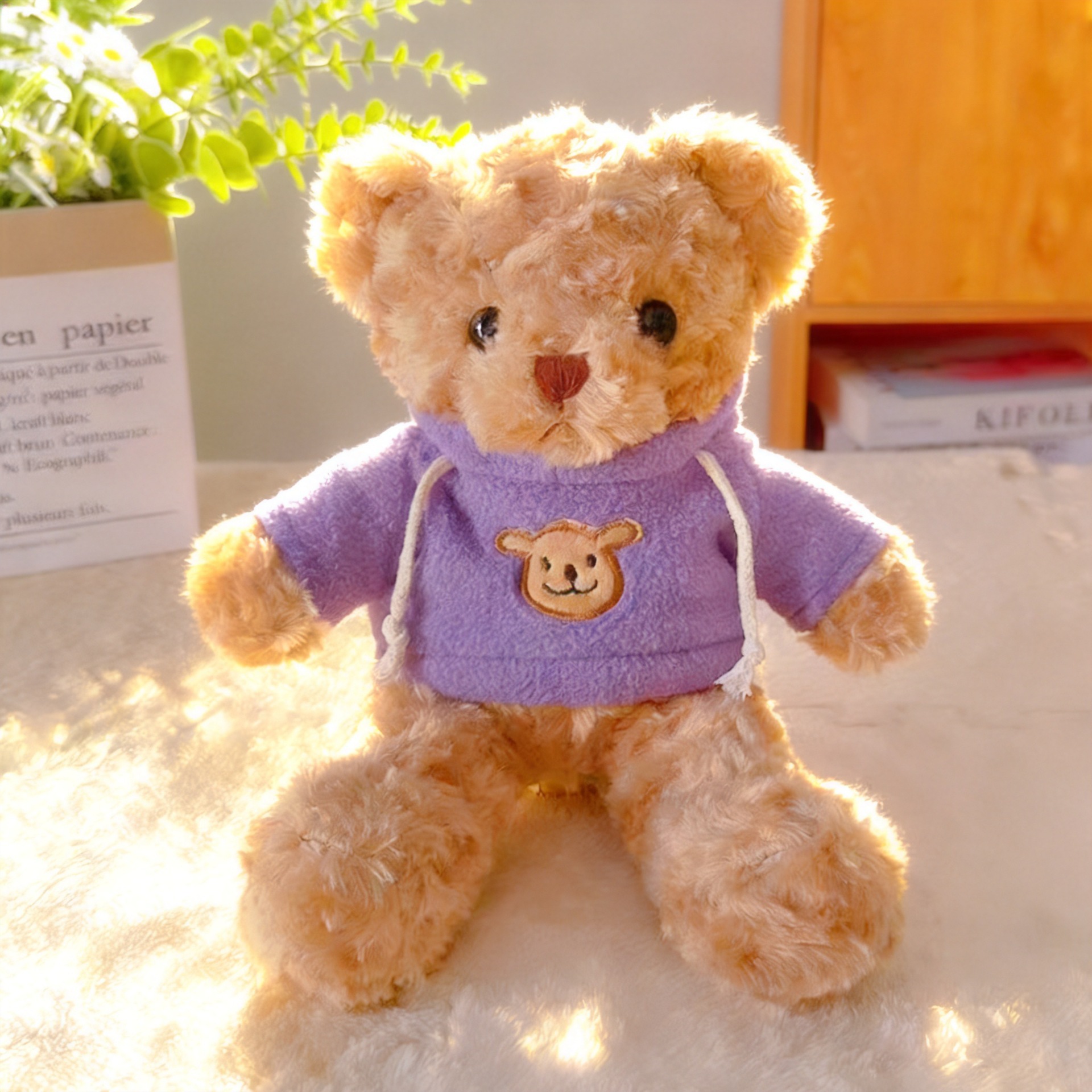 Muñecas de peluche al por mayor emoción acompañante vestido juguetes de peluche regalo de cumpleaños abrazar osos muñecas