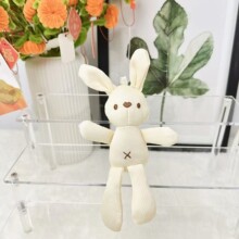 跨境新款可爱毛绒公仔水豚玩偶钥匙扣挂件萌趣小兔子配饰礼物批发