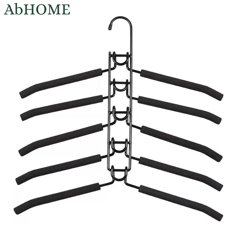 Cross-Border Foam Multi-Layer Magic Clothes Hanger Household Removable Clothes Rack Wardrobe Storage Artifact Trouser Rack Clothes Support