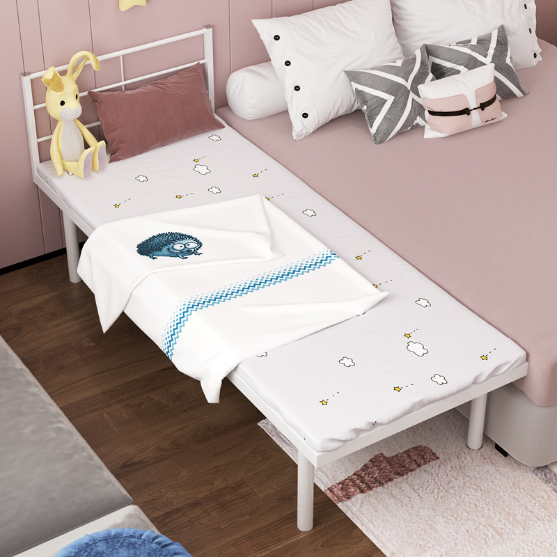 拼接床加宽床边床铁艺儿童床带护栏延边床婴儿床小床拼接大床神器