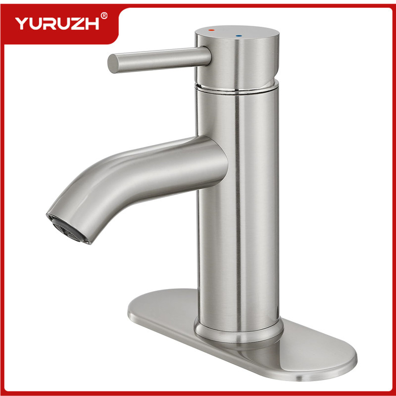 Cross-Border Hot-Selling Single-Handle Modern Bathroom Faucet Single-Hole Sink Faucet Commercial Washroom Vanity Sink Faucet